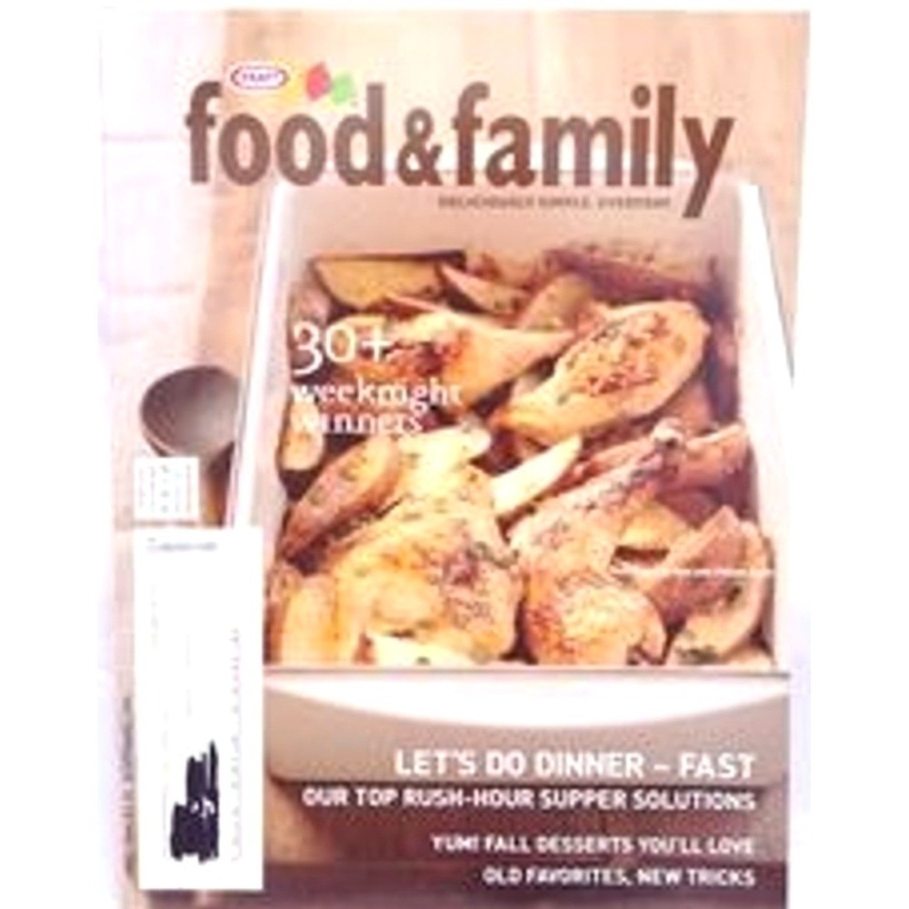 Kraft Food and Family Magazine Fall 2006 Fast Weeknight Winners Dinner Recipes